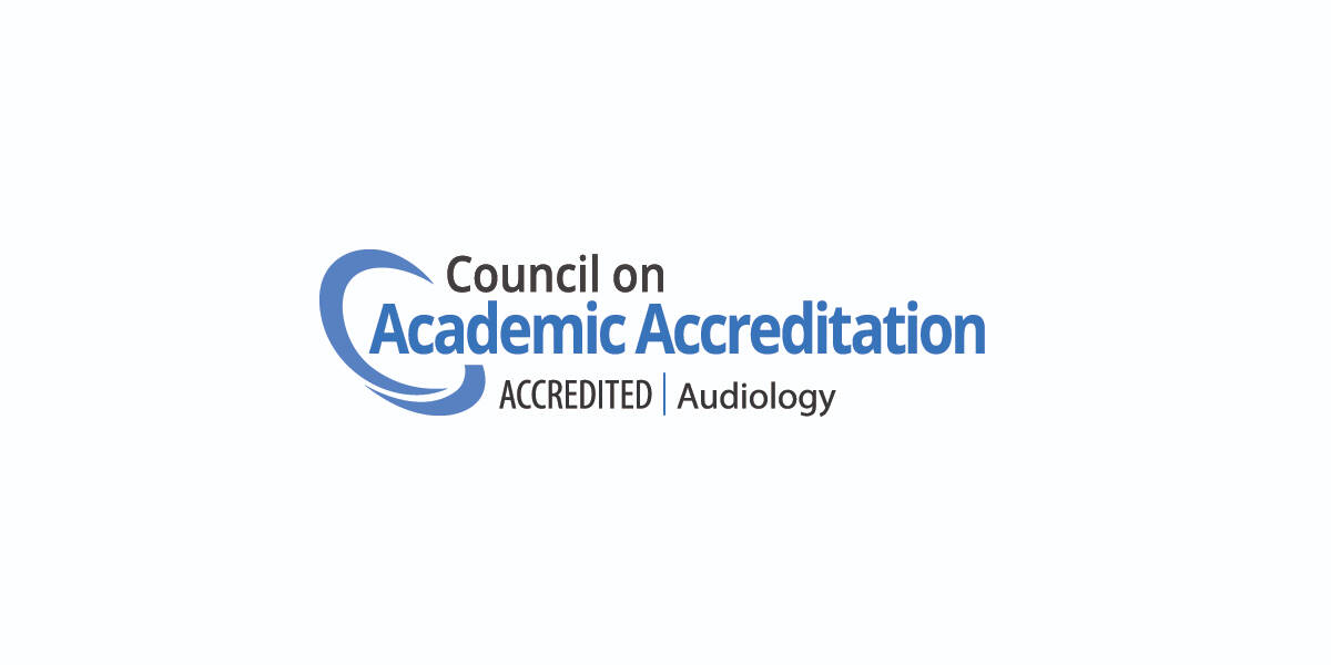 CAA Logo showing accredited in Audiology